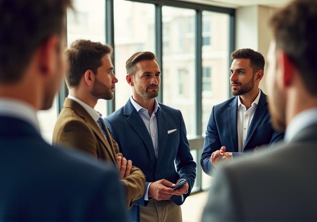 A team meeting in a modern London office